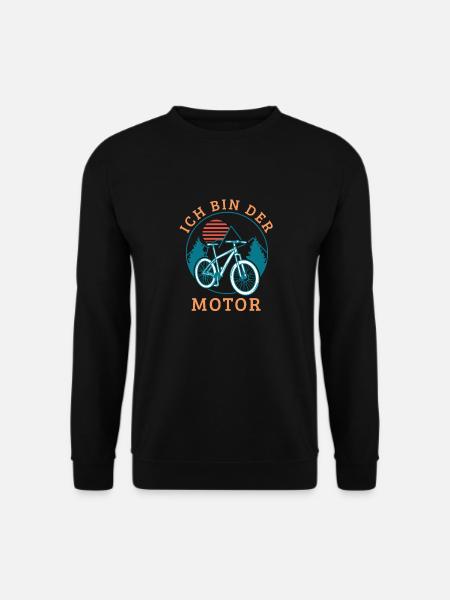 ich bin der Motor Mountainbike Biker - Unisex Pullover - Schwarz