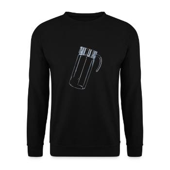 KorpoUniversum - Single Octopott - Unisex Sweatshirt - black - Front - Alina (178cm) & Michal (187cm)