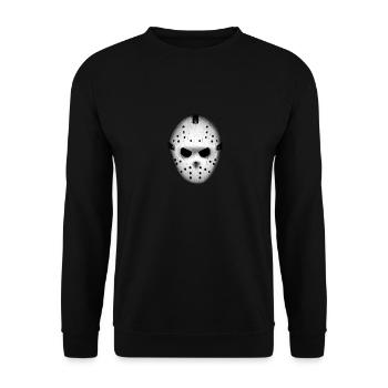 Horreur de masque de hockey Halloween - Sweat-shirt Unisexe - noir - Devant - Alina (178cm) & Michal (187cm)