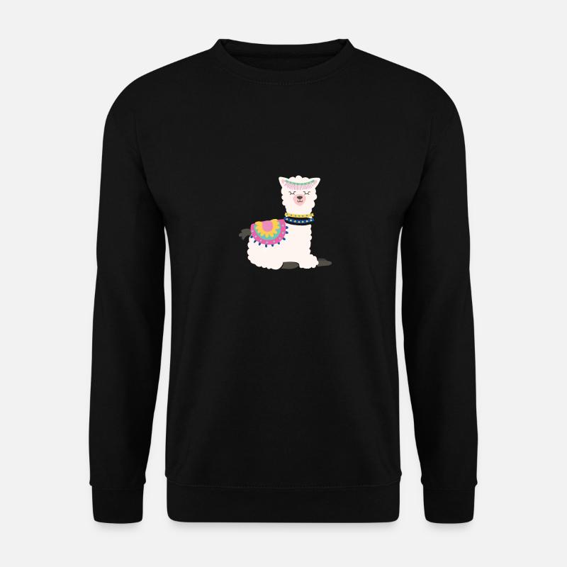 Sleeping alpaca - Unisex Sweatshirt - black