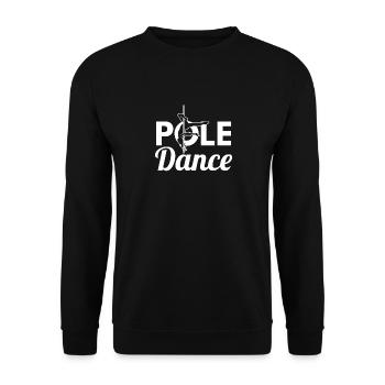 Pole dance design for dancer dance sport - Unisex Sweatshirt - black - Front - Alina (178cm) & Michal (187cm)