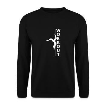 Pole Dance Workout pole dance - Sweat-shirt Unisexe - noir - Devant - Alina (178cm) & Michal (187cm)