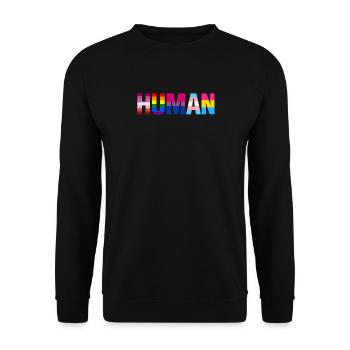 LGBtT Égalité des genres Gay Pride Human Rights Fun G - Sweat-shirt Unisexe - noir - Devant - Alina (178cm) & Michal (187cm)