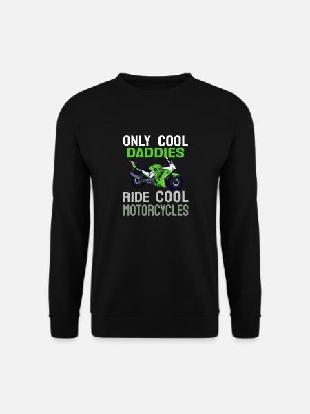 Nur Coole Väter fahren Coole Motorräder - Unisex Pullover - Schwarz