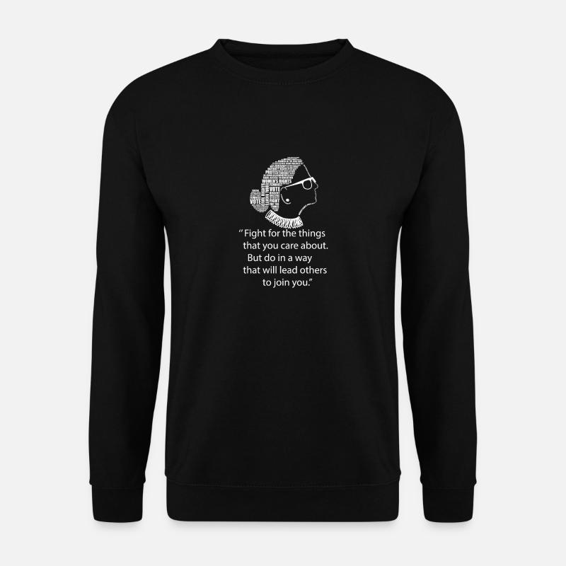 Feminism Quotes Feminist Ruth Bader Ginsburg Tee - Unisex Pullover - Schwarz