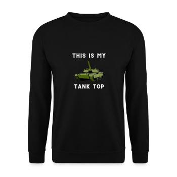 Ceci est mon débardeur - Conception de réservoir drôle - - Sweat-shirt Unisexe - noir - Devant - Alina (178cm) & Michal (187cm)