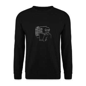 Civil engineer design - Unisex Sweatshirt - black - Front - Alina (178cm) & Michal (187cm)
