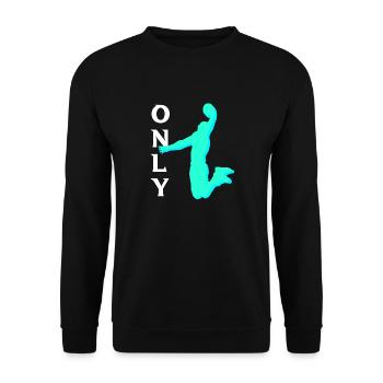 Basketball basketball - Unisex Sweatshirt - black - Front - Alina (178cm) & Michal (187cm)
