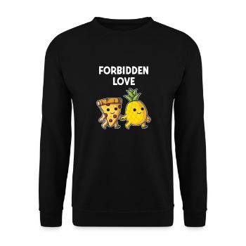 Pizza Hawaï Pizza Ananas Manger Pizza & Ananas - Sweat-shirt Unisexe - noir - Devant - Alina (178cm) & Michal (187cm)