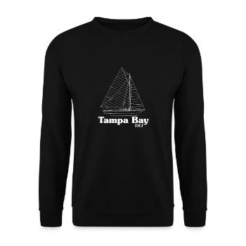 Tampa Bay 1907 Segeln - Unisex Pullover - Schwarz - Vorne - Alina (178cm) & Michal (187cm)