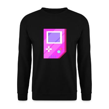 Retro Video Games Vintage Geschenk - Unisex Pullover - Schwarz - Vorne - Alina (178cm) & Michal (187cm)