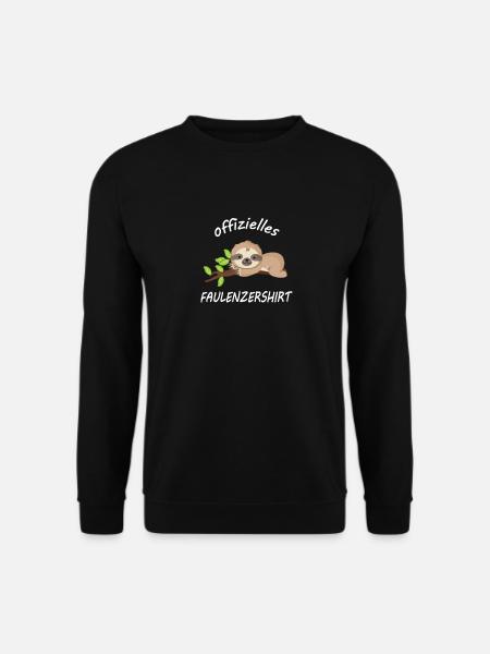 Faultier offizielles shirt zum faulenzen - Unisex Pullover - Schwarz