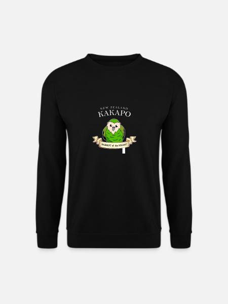 Lustiges Geschenk für Kakapo Papagei Neuseeland - Unisex Pullover - Schwarz