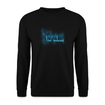 Ivar the boneless gift norse viking myth - Unisex Sweatshirt - black - Front - Alina (178cm) & Michal (187cm)