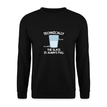 Chemist water | Chemistry biochemistry teacher gift - Unisex Sweatshirt - black - Front - Alina (178cm) & Michal (187cm)