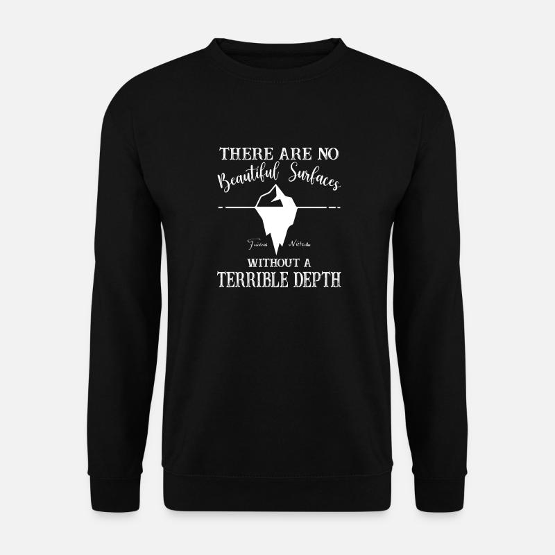 Terrible Depth | Nietzsche - Unisex Sweatshirt - black