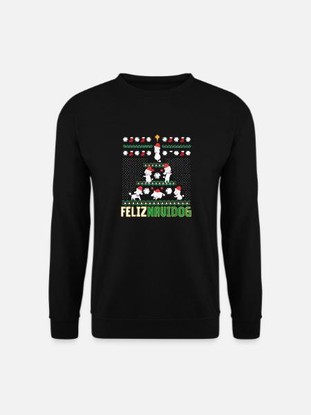 Poodle Feliz Navidog Merry Chritsmas - Unisex Sweatshirt - black