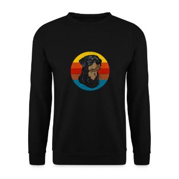 rottweiler - Sweat-shirt Unisexe - noir - Devant - Alina (178cm) & Michal (187cm)