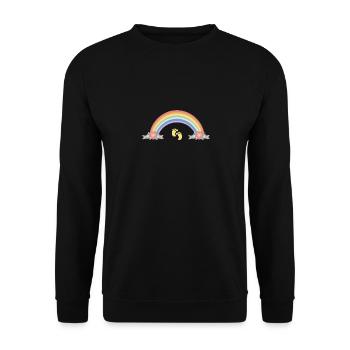 Maman bébé arc-en-ciel - Sweat-shirt Unisexe - noir - Devant - Alina (178cm) & Michal (187cm)