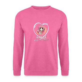 T-shirt Just A Girl Who Loves Anime et Ramen Bowl - Sweat-shirt Unisexe - rose - Devant