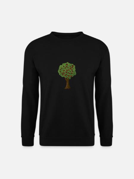 Apfelbaum Apfelpflücksaison Apfelgarten - Unisex Pullover - Schwarz