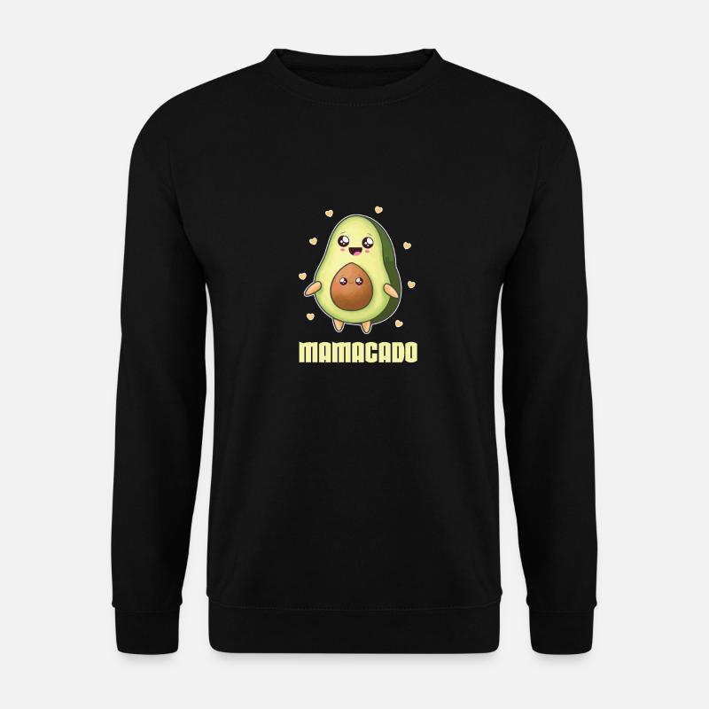 Schwangerschaft Avocado Babybauch Mamacado - Unisex Pullover - Schwarz
