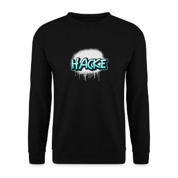 Lustiges Alkohol Motiv - saufen Säufer Alk Hacke - Unisex Pullover - Schwarz - Vorne - Alina (178cm) & Michal (187cm)