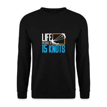 kite kitesurfer kitesurf kite kitesurf - Sweat-shirt Unisexe - noir - Devant - Alina (178cm) & Michal (187cm)