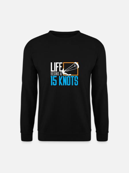 kite kitesurfer kiteboarding kite kitesurfing - Unisex Sweatshirt - black