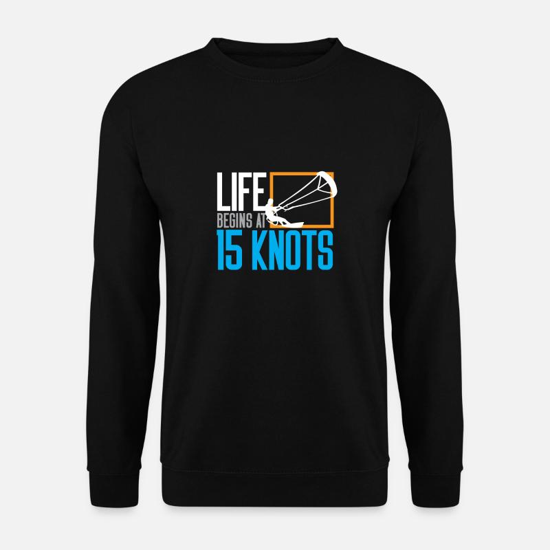 kite kitesurfer kiteboarding kite kitesurfing - Unisex Sweatshirt - black