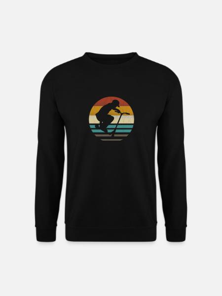 Trottinette acrobatique trottinette trottinette rétro vintage - Sweat-shirt Unisexe - noir