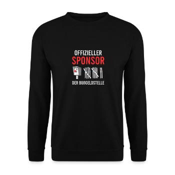 Autotuning Radarkontrolle Auto Sponsor - Unisex Pullover - Schwarz - Vorne - Alina (178cm) & Michal (187cm)