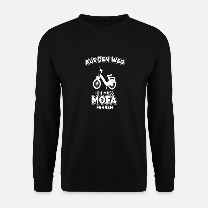 Mofa Moped Geschenkidee - Unisex Pullover - Schwarz