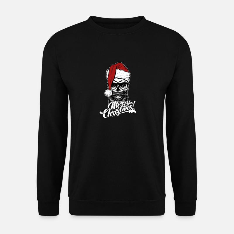 Christmas Skull Weihnachten - Unisex Pullover - Schwarz