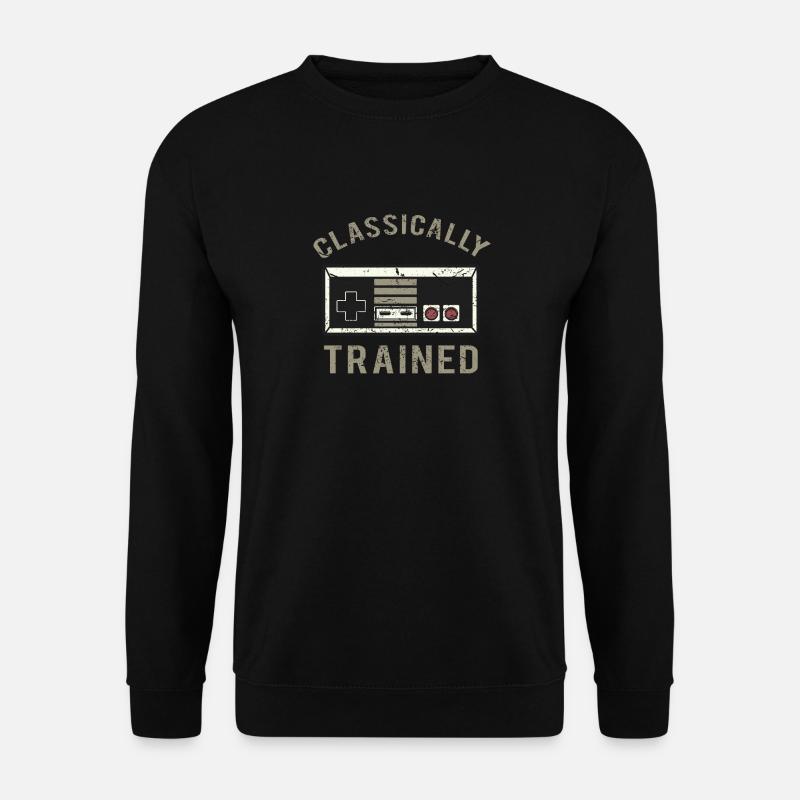 Classically Trained retrogaming video gamer - Unisex Sweatshirt - black
