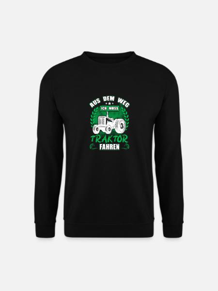 Traktor fahren - Unisex Pullover - Schwarz