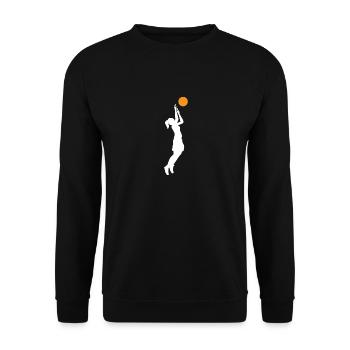 Basketball Girl Gift Love BBall Cadeaux d'entraîneur de joueur - Sweat-shirt Unisexe - noir - Devant - Alina (178cm) & Michal (187cm)