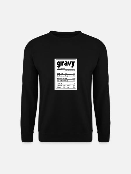Gravy nutrition food facts costume - Unisex Sweatshirt - black