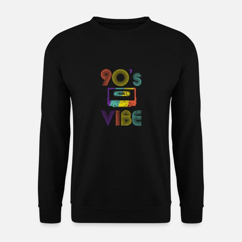 90er Jahre VIBE - Unisex Pullover - Schwarz