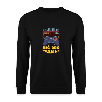 Aufstieg zu Big Bro - Unisex Pullover - Schwarz - Vorne - Alina (178cm) & Michal (187cm)