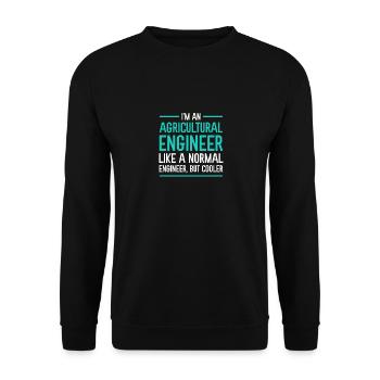 Cadeau pour ingénieur agricole - Sweat-shirt Unisexe - noir - Devant - Alina (178cm) & Michal (187cm)