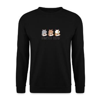 Hamster Squad Équipe de hamster drôle - Sweat-shirt Unisexe - noir - Devant - Alina (178cm) & Michal (187cm)