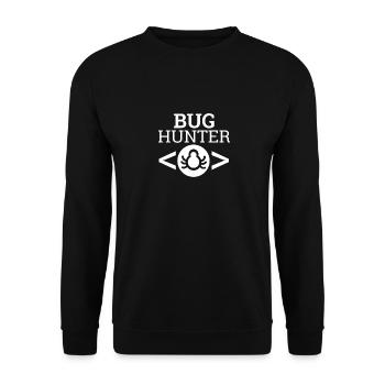 "Bug Hunter" | Computer Science, Programmer - Unisex Sweatshirt - black - Front - Alina (178cm) & Michal (187cm)
