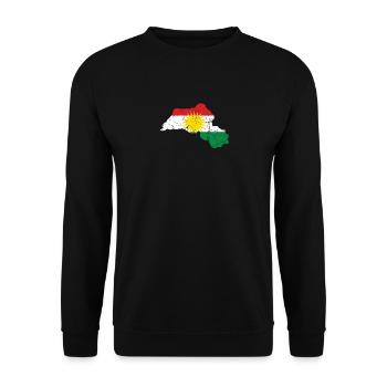 Son Biji Kurdistan - Don kurde avec le Kurdistan - Sweat-shirt Unisexe - noir - Devant - Alina (178cm) & Michal (187cm)