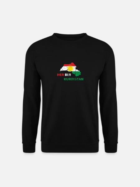 Her Biji Kurdistan - Kurdish gift with Kurdistan - Unisex Sweatshirt - black