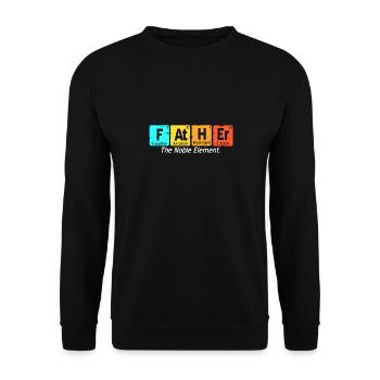 Père L'élément Noble - Sweat-shirt Unisexe - noir - Devant - Alina (178cm) & Michal (187cm)