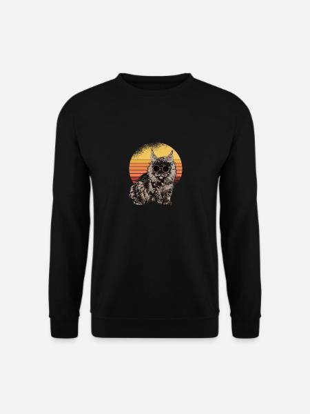 Waldkatze Mainecoon Maine Coon - Unisex Pullover - Schwarz