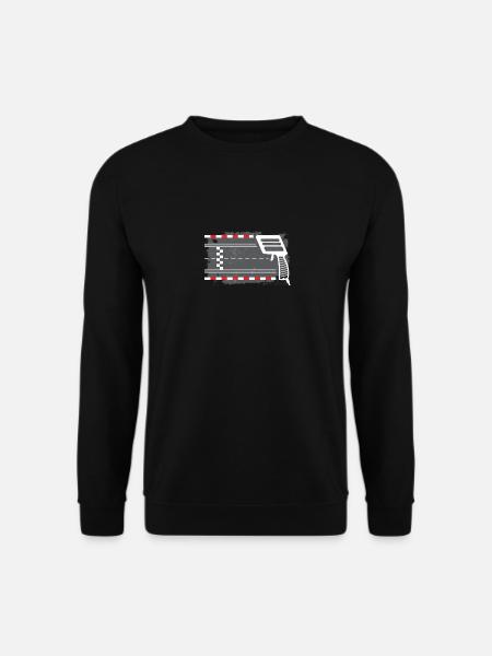 Slotcar Autorennbahn - Unisex Pullover - Schwarz