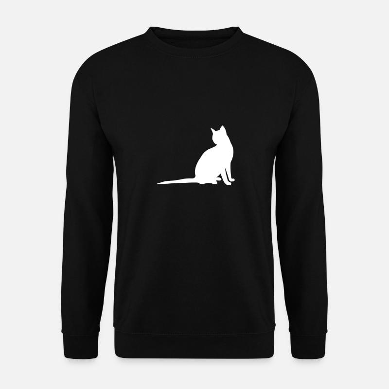Chat blanc - Sweat-shirt Unisexe - noir