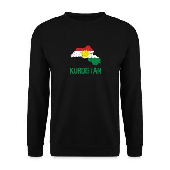 Son Biji Kurdistan - cadeau kurde avec - Sweat-shirt Unisexe - noir - Devant - Alina (178cm) & Michal (187cm)